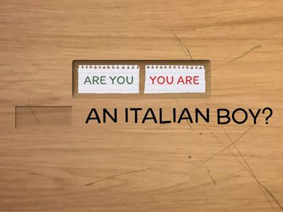 Verb TO BE: forma interrogativa