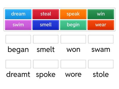 Matching Irregular Verbs