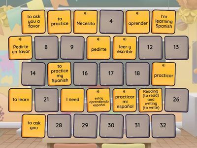 Vocabulary for conversation starters: Asking for help to practice Spanish