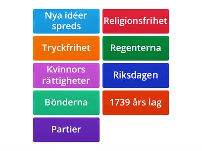 Samhällsförändringar under Frihetstiden & Gustavianska tiden