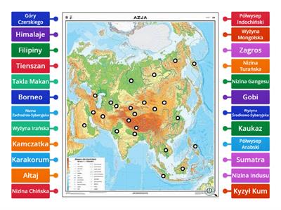 geografia mapa azji