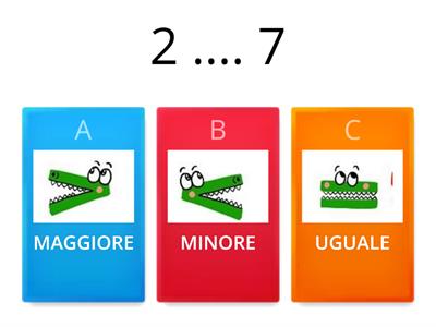 MAGGIORE, MINORE, UGUALE? (NUMERI ENTRO IL 10)