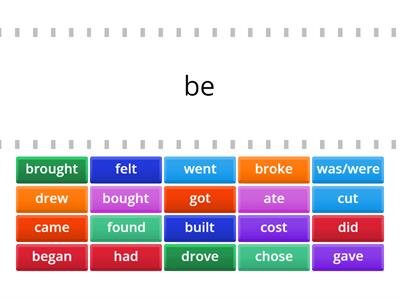  Past Simple Irregular Verbs