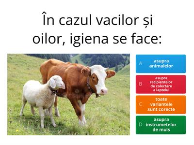 Recapitulare creșterea animalelor