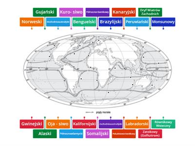 prądy morskie mapa