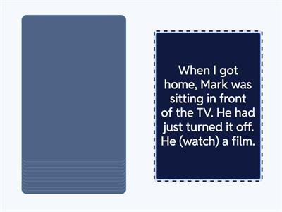  Past Perfect, Past Perfect Continuous speaking