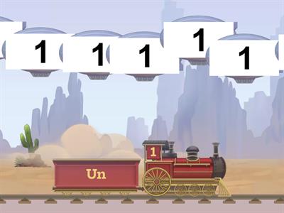 Les chiffres de 1 à 12.