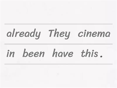 Present perfect - already/yet