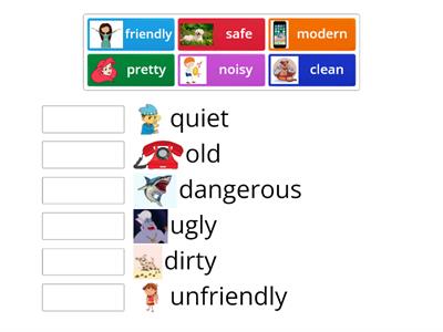 Adjectives: comparing places