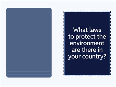 Think B1 - Speaking - The environment