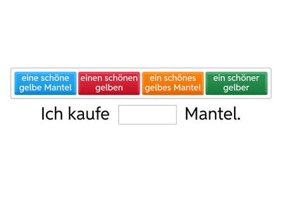 A2 Adjektivdeklination