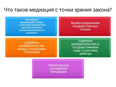 Медиация Вариант 1