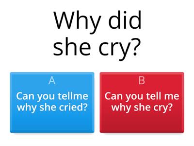 DIRECT AND INDIRECT QUESTIONS