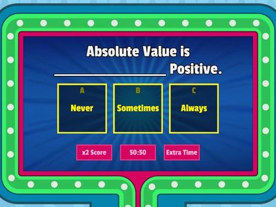  Absolute Value Game show
