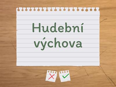 školní předměty