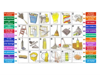 Vocabulaire - Les produits de nettoyage