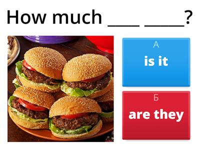 Food. How much is it?/How much are they? 