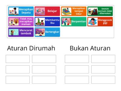 Mengelompokkan aturan dirumah