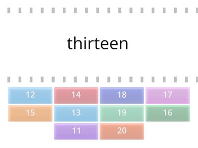 Numbers 11-20 4