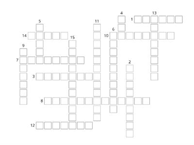 Making Headway Page 163 Vocabulary - Crossword Puzzle