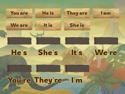 To BE short forms affirmative