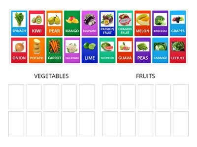 FRUITS AND VEGETABLES