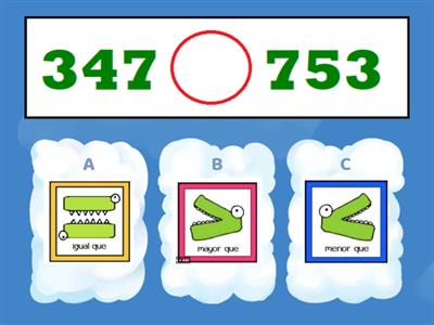 Comparación de números hasta 1000