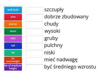 PEARSON REPETYTORIUM ÓSMOKLASISTY cz. 1 - UNIT 1 CZŁOWIEK - WZROST I BUDOWA CIAŁA