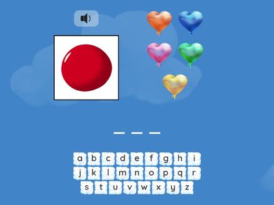 Write Colours with letters up to Pp