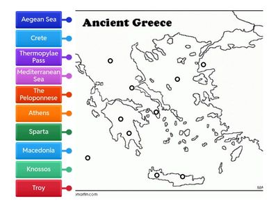 Map of Ancient Greece Activity