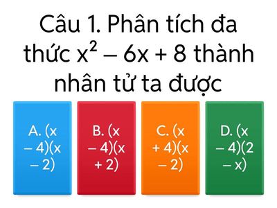 LUYỆN TẬP PHÂN TÍCH ĐA THỨC THÀNH NHÂN TỬ BẰNG CÁCH NHÓM HẠNG TỬ