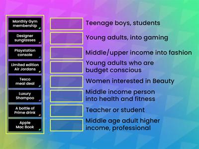 Match the Target Market 