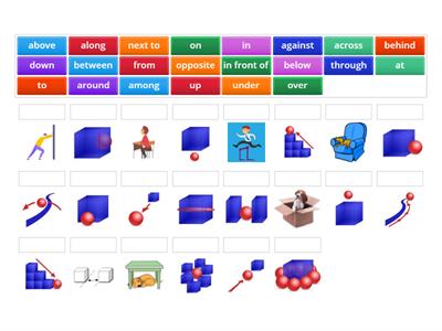 ALL prepositions of place match-up