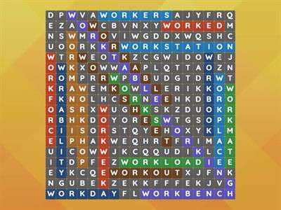 "Work" WordSearch