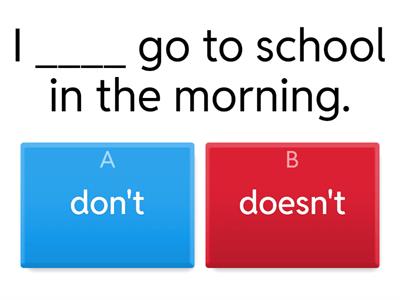 Negative Simple Present 3