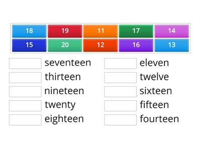 Numbers (11-20)