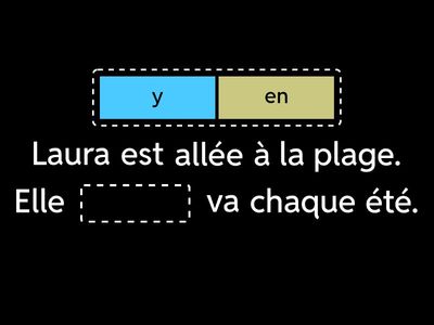 Blanc Leçon 18 - Phrases à trous