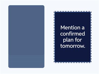 Future Tenses Speaking activity