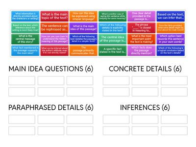 STEM QUESTIONS AND PHRASES