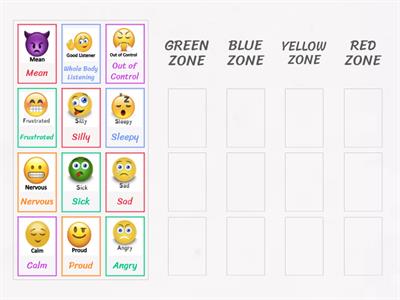  Zones of Regulation Game