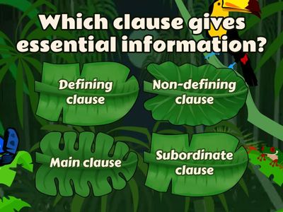 defining and non defining clauses