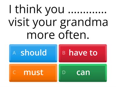 Modal verbs quiz