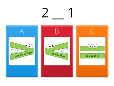 Cam - Greater than, Less than, Equal to: 1-5