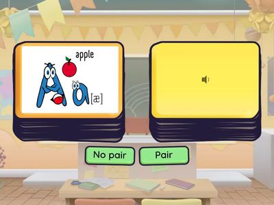 Alphabet (Aa-Qq)  pair - no pair