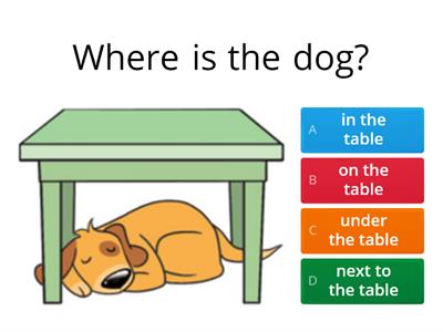 Копия Prepositions (in, on, under, next to)