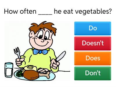 Questions or negative sentences