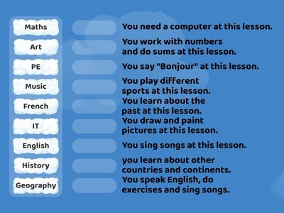 Prepare 5. Unit 8 School subjects. 
