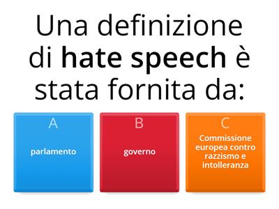 HATE SPEECH