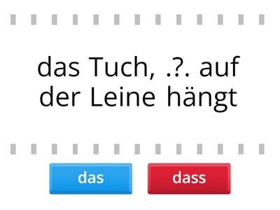 das oder dass?