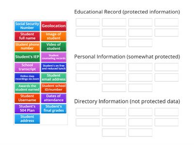 Which of the following are considered to be Educational Records?